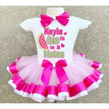 Load image into Gallery viewer, One in a Melon 1st Birthday Outfit Girl - Ribbon Tutu
