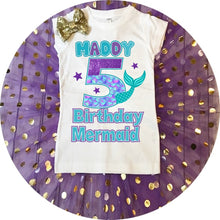 Load image into Gallery viewer, Mermaid Birthday Tutu Outfit for Girl - Mermaid Birthday Party Outfit  
