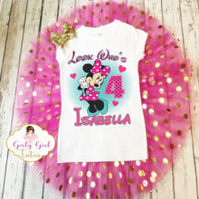 Load image into Gallery viewer, Minnie Mouse Personalized Tutu Set - Minnie Mouse Birthday Tutus 
