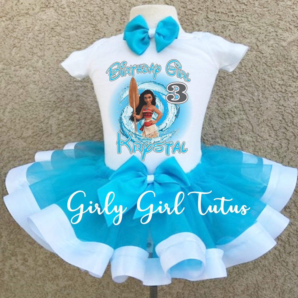 Elsa Frozen Birthday Tutu Outfit for Girls - Ribbon Tutu