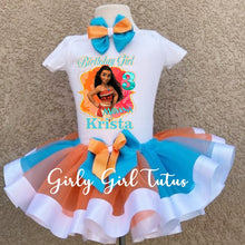 Load image into Gallery viewer, Moana Birthday Tutu Outfit for Girl - Ribbon Tutus
