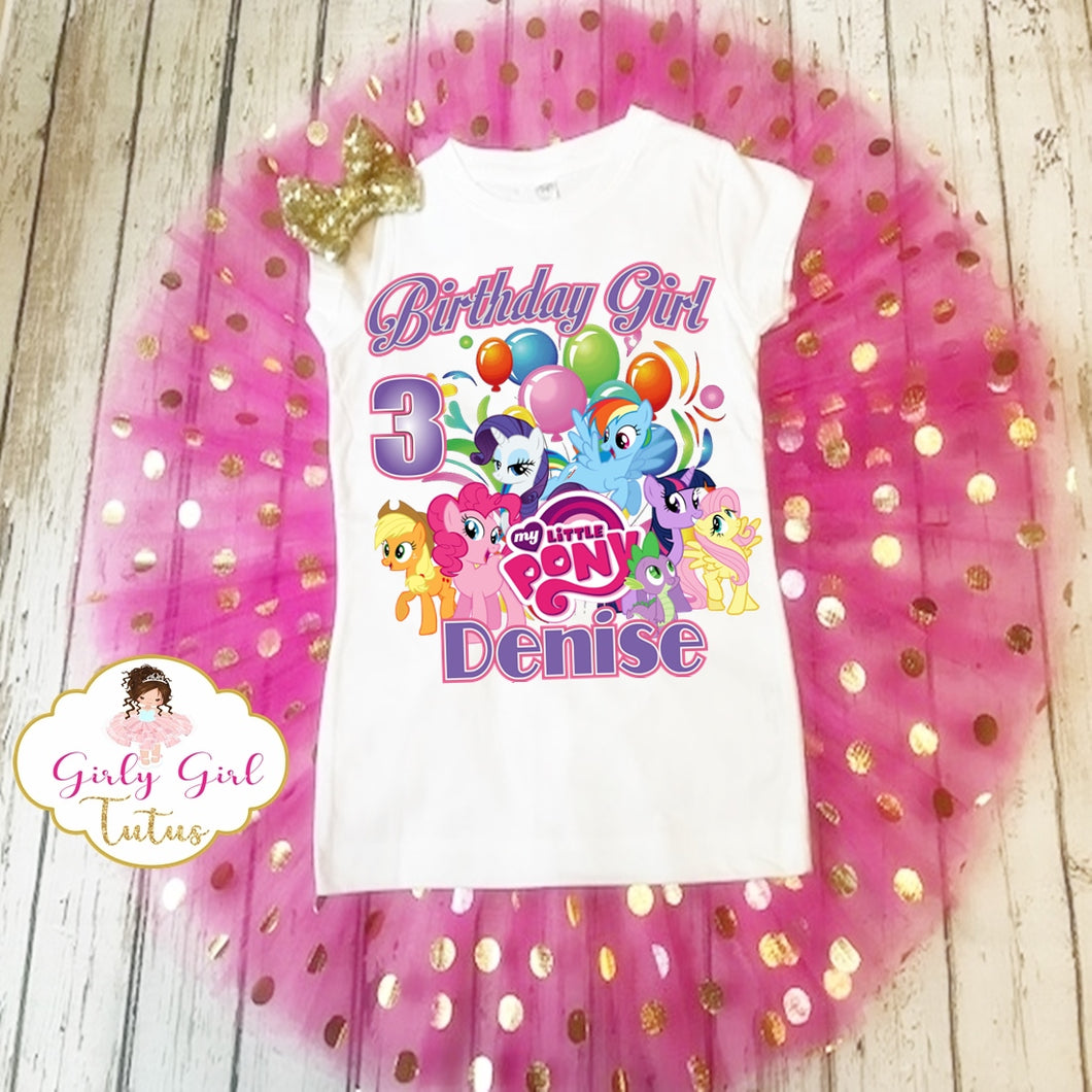 My Little Pony Birthday Outfit for Girls