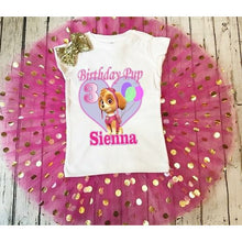 Load image into Gallery viewer, Paw Patrol Skye Birthday Tutu Outfit - Shimmer Tutu 
