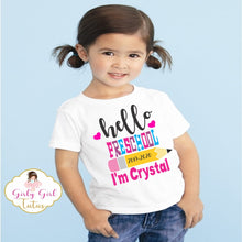 Load image into Gallery viewer, 1st day of preschool shirt for girl

