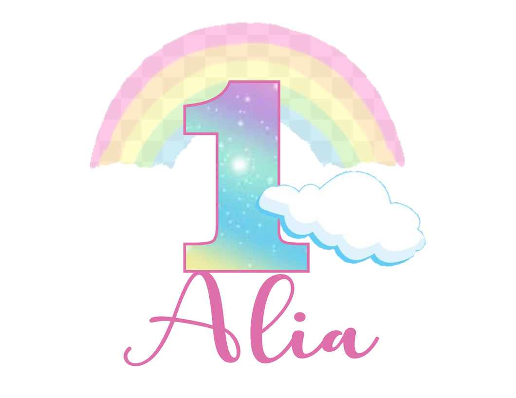 Custom Listing for Alia Rainbow Design