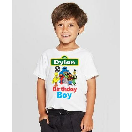 Sesame Street Birthday Shirt for Boy - Sesame Street Birthday Shirt 