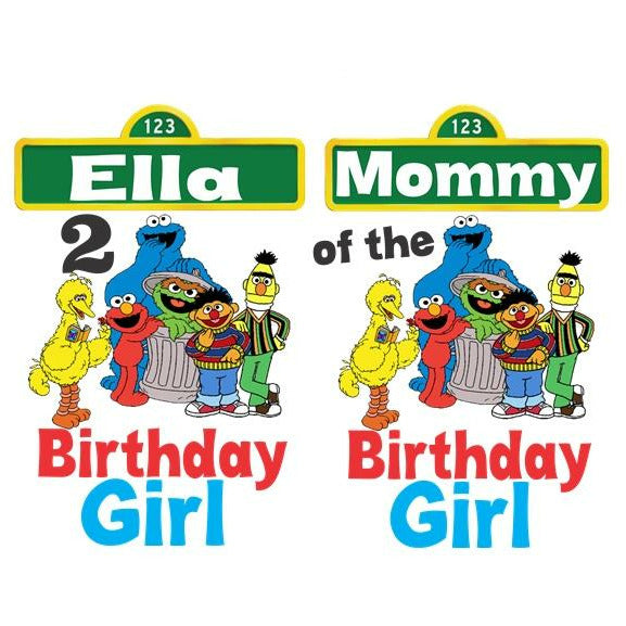 Sesame street birthday on sale shirts for family