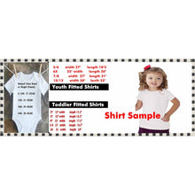 Load image into Gallery viewer, abby cadabby shirt size chart
