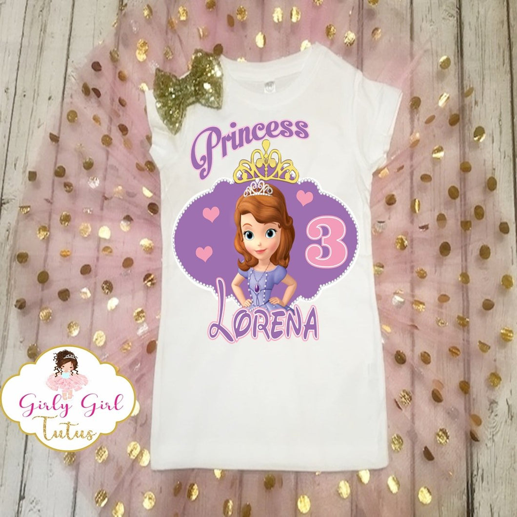 Princess Sofia the 1st Birthday Outfit Tutu Set for Girls