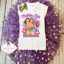 Load image into Gallery viewer, Spirit Riding Free Tutu Birthday Outfit for Girl - Horse Birthday
